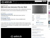 Bild zum Artikel: A Boy And His Atom: IBM dreht den kleinsten Film der Welt