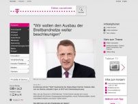 Bild zum Artikel: 'Wir wollen den Ausbau der Breitbandnetze weiter beschleunigen'