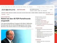 Bild zum Artikel: Entwicklungsministerium: 
			  Niebel hat über 40 FDP-Parteifreunde eingestellt