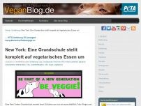 Bild zum Artikel: New York: Eine Grundschule stellt komplett auf vegetarisches Essen um