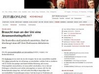 Bild zum Artikel: Pro und Contra: 
			  Braucht man an der Uni eine Anwesenheitspflicht?