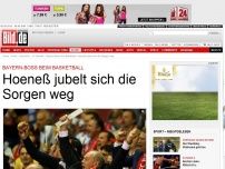 Bild zum Artikel: Beim Basketball - Hoeneß jubelt sich die Sorgen weg