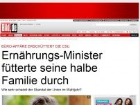 Bild zum Artikel: CSU-Affäre - Minister fütterte halbe Familie durch