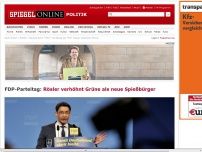 Bild zum Artikel: FDP-Parteitag: Rösler verhöhnt Grüne als neue Spießbürger