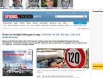 Bild zum Artikel: Geschwindigkeitsbegrenzung : Gabriel ist für Tempo 120 auf Autobahnen