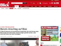 Bild zum Artikel: In letzter Sekunde gerettet: Benzin-Anschlag auf Büsi