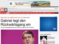 Bild zum Artikel: Zoff um Tempolimit - Gabriel legt Rückwärtsgang ein!