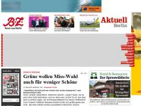 Bild zum Artikel: Grünen-Forderung: Grüne wollen Miss-Wahl auch für weniger Schöne