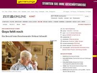 Bild zum Artikel: Kunstsammler Helmut Schmidt: 
			  Goya fehlt noch