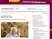 Bild zum Artikel: Kunstsammler Helmut Schmidt: 
			  Goya fehlt noch