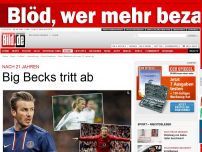 Bild zum Artikel: Nach 21 Jahren - Beckham beendet Giganten-Karriere