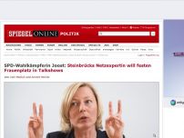 Bild zum Artikel: SPD-Wahlkämpferin Joost: Steinbrücks Netzexpertin will festen Frauenplatz in Talkshows