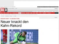 Bild zum Artikel: Erst 15 Gegentore - Neuer knackt den Kahn-Rekord