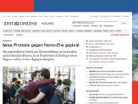 Bild zum Artikel: Frankreich: 
			  Neue Proteste gegen Homo-Ehe geplant