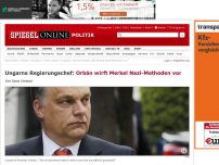 Bild zum Artikel: Ungarns Regierungschef: Orbán wirft Merkel Nazi-Methoden vor