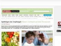 Bild zum Artikel: Spätfolgen der Impfangst: Masern weltweit auf dem Vormarsch