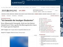 Bild zum Artikel: Bevölkerungsforschung: 
			  'Ich beneide die heutigen Studenten'