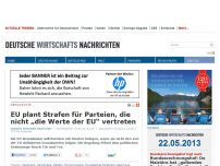 Bild zum Artikel: EU plant Strafen für Parteien, die nicht „die Werte der EU“ vertreten