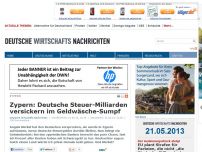 Bild zum Artikel: Zypern: Deutsche Steuer-Milliarden versickern im Geldwäsche-Sumpf