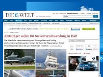 Bild zum Artikel: Bund der Steuerzahler: Amtsträger sollen für Steuerverschwendung in Haft