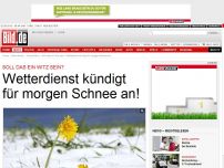 Bild zum Artikel: Ein Witz? Leider nein - Wetterdienst kündigt Schnee an!