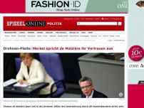 Bild zum Artikel: Drohnen-Pleite: Merkel spricht de Maizière ihr Vertrauen aus