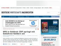 Bild zum Artikel: SPD in Geldnot: ZDF springt mit Gebühren-Geldern ein