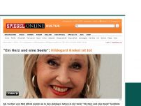 Bild zum Artikel: 'Ein Herz und eine Seele': Hildegard Krekel ist tot