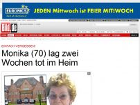 Bild zum Artikel: Einfach vergessen! - Monika (70) lag zwei Wochen tot im Heim