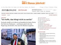 Bild zum Artikel: Satire-Partei: 
			  'Ich hoffe, das klingt nicht zu seriös'