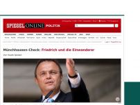 Bild zum Artikel: Münchhausen-Check: Friedrich und die Einwanderer