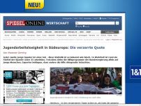 Bild zum Artikel: Jugendarbeitslosigkeit in Südeuropa: Die verzerrte Quote