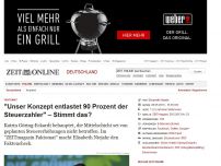 Bild zum Artikel: Faktomat: 
			  'Unser Konzept entlastet 90 Prozent der Steuerzahler' – Stimmt das?