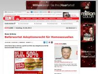 Bild zum Artikel: Ross Antony: Befürwortet Adoptionsrecht für Homosexuellen