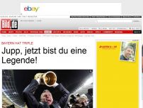 Bild zum Artikel: Bayern hat Triple - Jupp, jetzt bist du eine Legende!