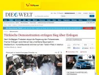 Bild zum Artikel: Massenprotest: Türkische Demonstranten erringen Sieg über Erdogan