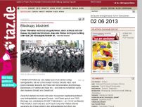 Bild zum Artikel: Rabiater Polizeieinsatz in Frankfurt/Main: Blockupy blockiert