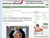 Bild zum Artikel: Alternative für Deutschland: Lucke: 'Populistisch ist die Regierung'