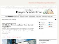 Bild zum Artikel: Früherer Verfassungsrichter Di Fabio: „Notfalls ist Deutschland zum Austritt verpflichtet“