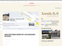 Bild zum Artikel: Geschäftemacherei mit Hochwasser-Opfern?