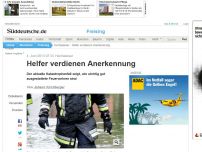 Bild zum Artikel: Hochwasser: Helfer verdienen Anerkennung