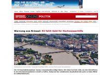 Bild zum Artikel: Warnung aus Brüssel: EU fehlt Geld für Hochwasserhilfe