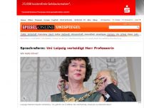 Bild zum Artikel: Sprachreform: Uni Leipzig verteidigt Herr Professorin