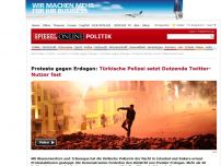 Bild zum Artikel: Proteste gegen Erdogan: Türkische Polizei stellt Dutzende Twitter-Nutzer kalt