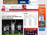 Bild zum Artikel: Gala in Leipzig   -  

Ciao, Capitano! Die Bilder vom Ballack-Abschied