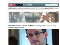 Bild zum Artikel: Web-Überwachung durch die NSA: 29-jähriger Techniker verriet Spähprogramm Prism