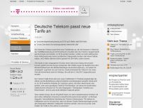 Bild zum Artikel: Deutsche Telekom passt neue Tarife an