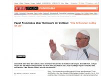 Bild zum Artikel: Papst Franziskus über Netzwerk im Vatikan: 'Die Schwulen-Lobby ist da'