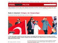 Bild zum Artikel: Rede in Istanbul: Erdogan, der Hassprediger