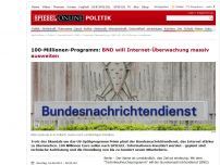 Bild zum Artikel: 100-Millionen-Programm: BND will Internet-Überwachung massiv ausweiten